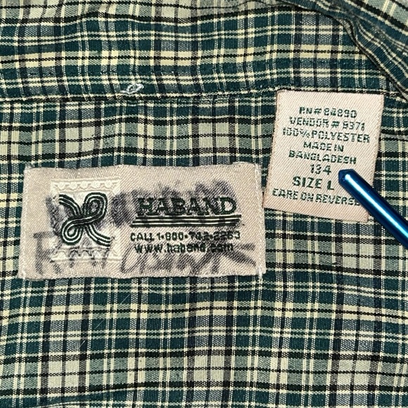 Haband Vintage Pearl Snap Button Down Shirt - Picture 5 of 7